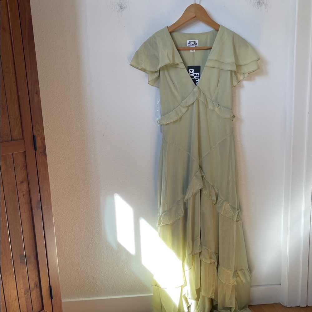 NWT Future Collective ruffle dress XS